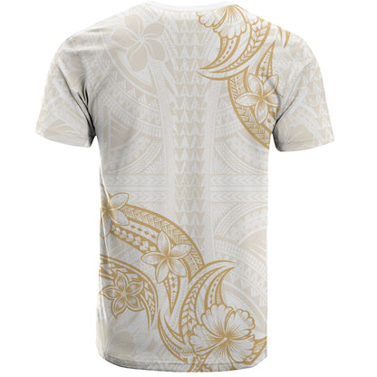 Hawaii T-Shirt Plumeria Tribal Wave