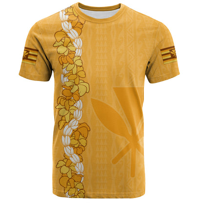 Hawaii T-Shirt Flower Lei Kanaka Maoli Polynesia Island Style
