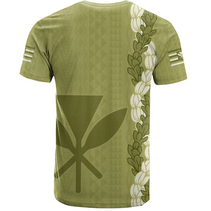 Hawaii T-Shirt Flower Lei Kanaka Maoli Polynesia Island Style