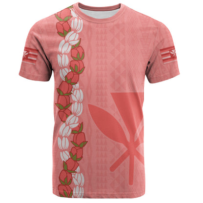 Hawaii T-Shirt Flower Lei Kanaka Maoli Polynesia Island Style