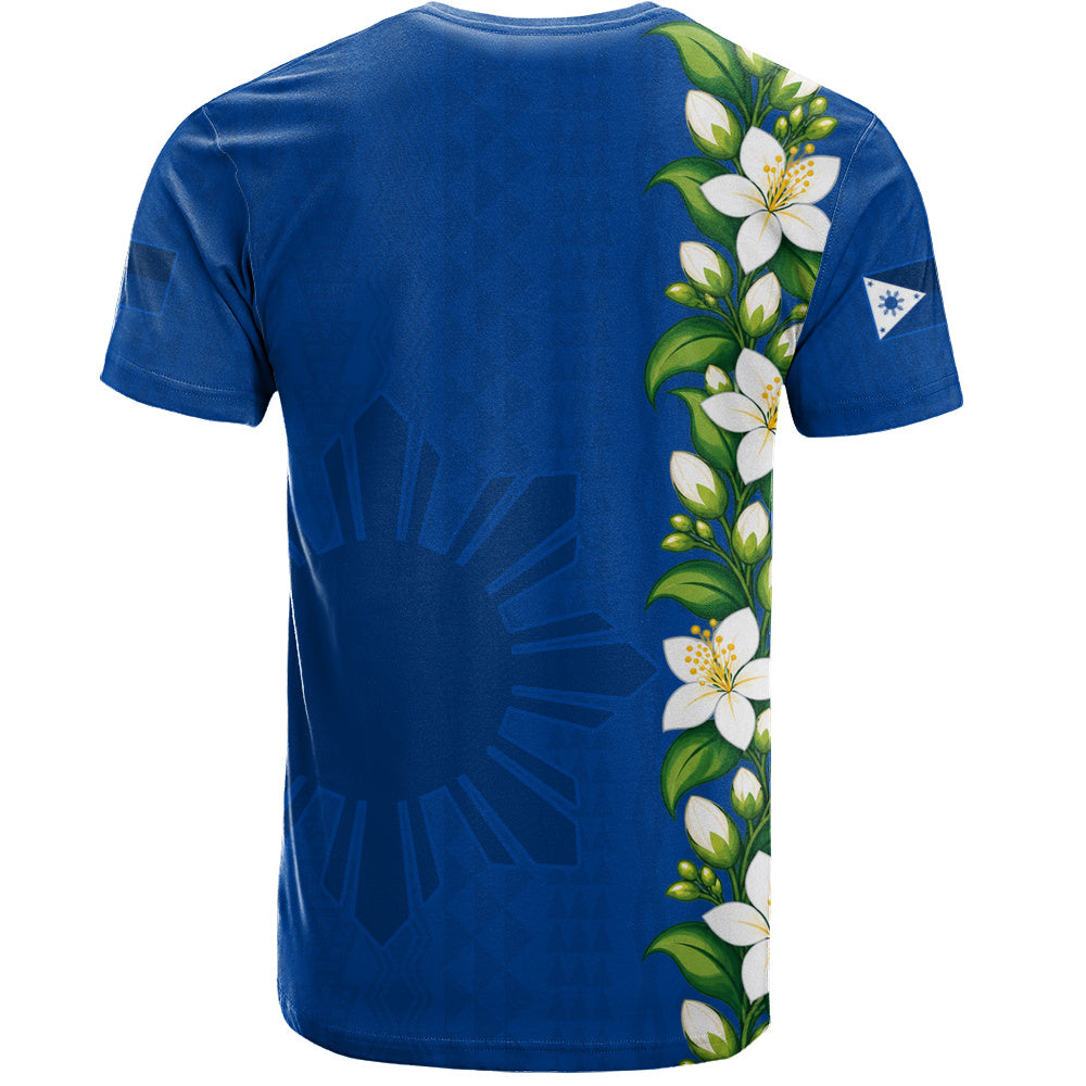 Philippines Filipinos T-Shirt Sampaguita Flower Tribal Polynesian Sun Island Style