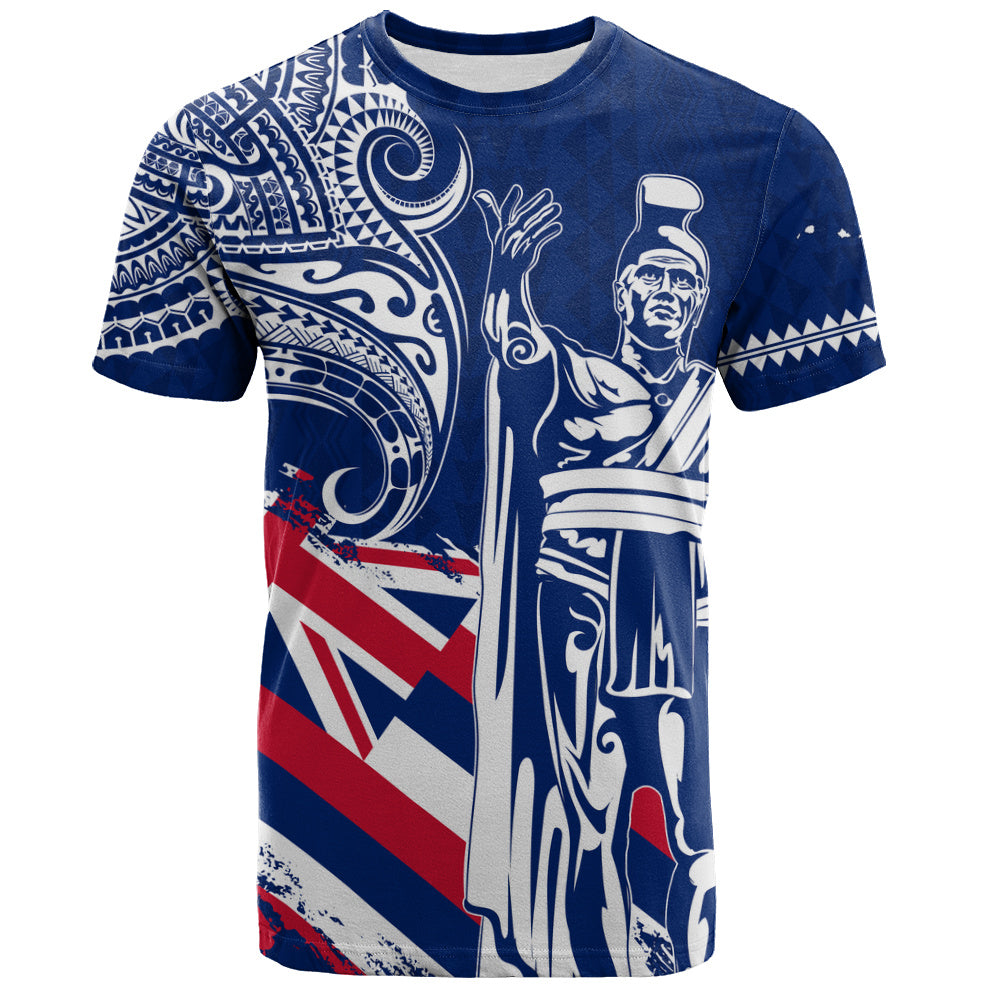 Hawaii T-Shirt King Kamehameha Hawaiian Flag Polynesian Pride