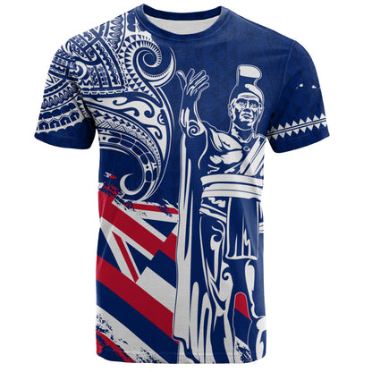 Hawaii T-Shirt King Kamehameha Hawaiian Flag Polynesian Pride
