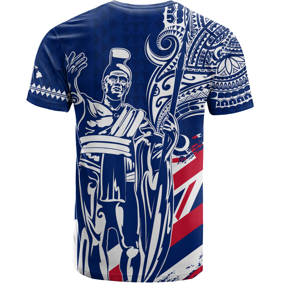 Hawaii T-Shirt King Kamehameha Hawaiian Flag Polynesian Pride