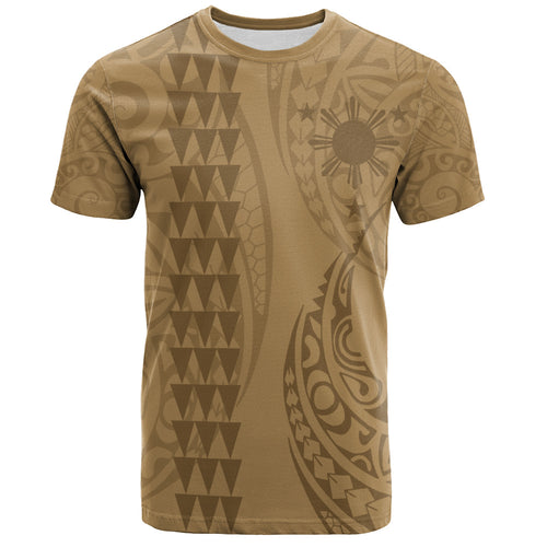 Philippines Filipinos T-Shirt Kakau Style Golden