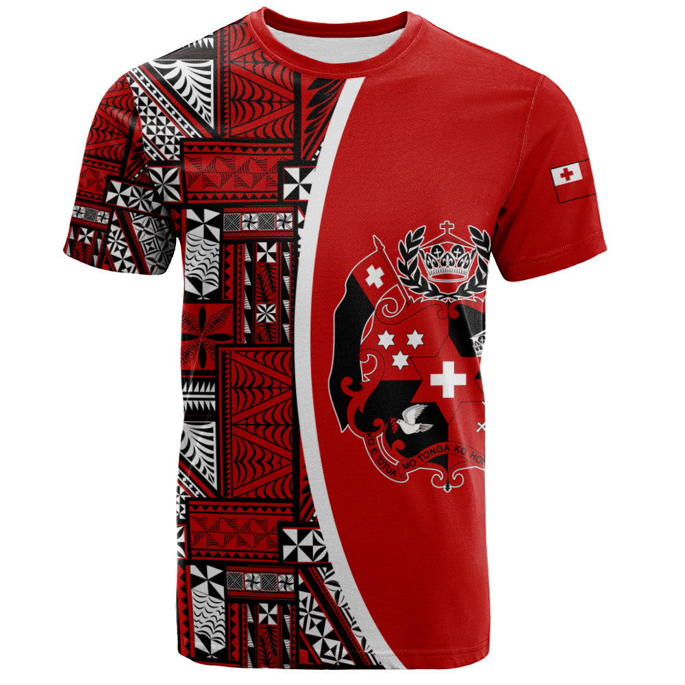 Tonga T-Shirt Royal Coat of Arms Traditional Tongan Tribal Heritage