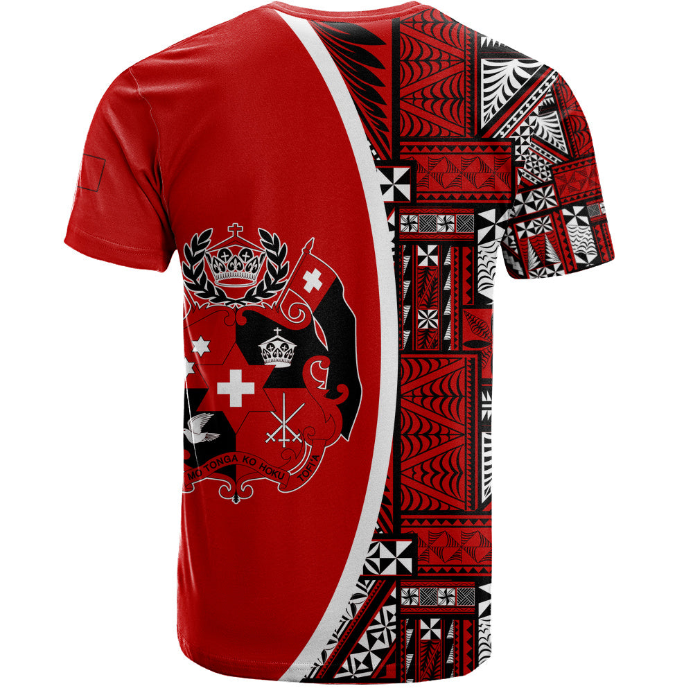 Tonga T-Shirt Royal Coat of Arms Traditional Tongan Tribal Heritage
