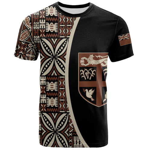 Fiji T-Shirt Coat Of Arms Traditional Fijian Tribal Heritage