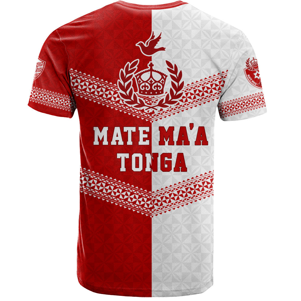 Tonga T-Shirt Mate Ma'a Tonga Rugby Ngatu Tribal Half Style