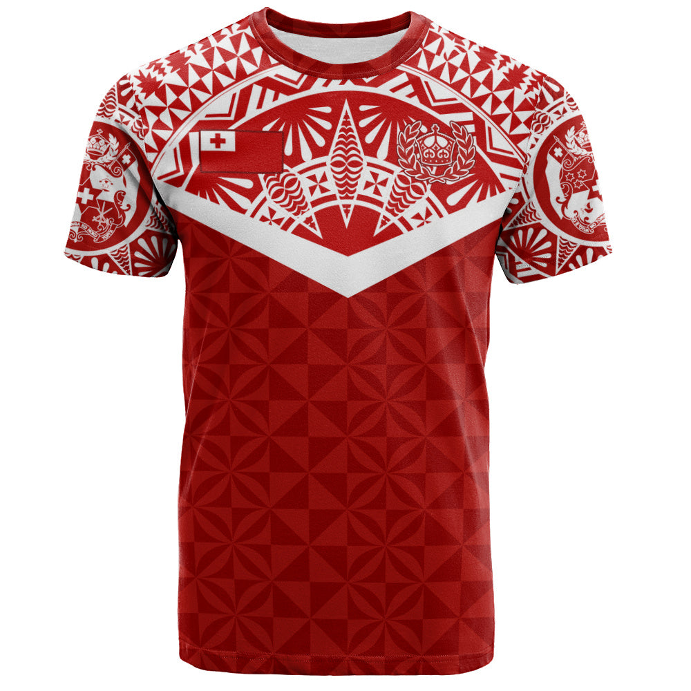 Tonga T-Shirt Royal Tongan Crest Polynesian Tribal Rugby Heritage Style