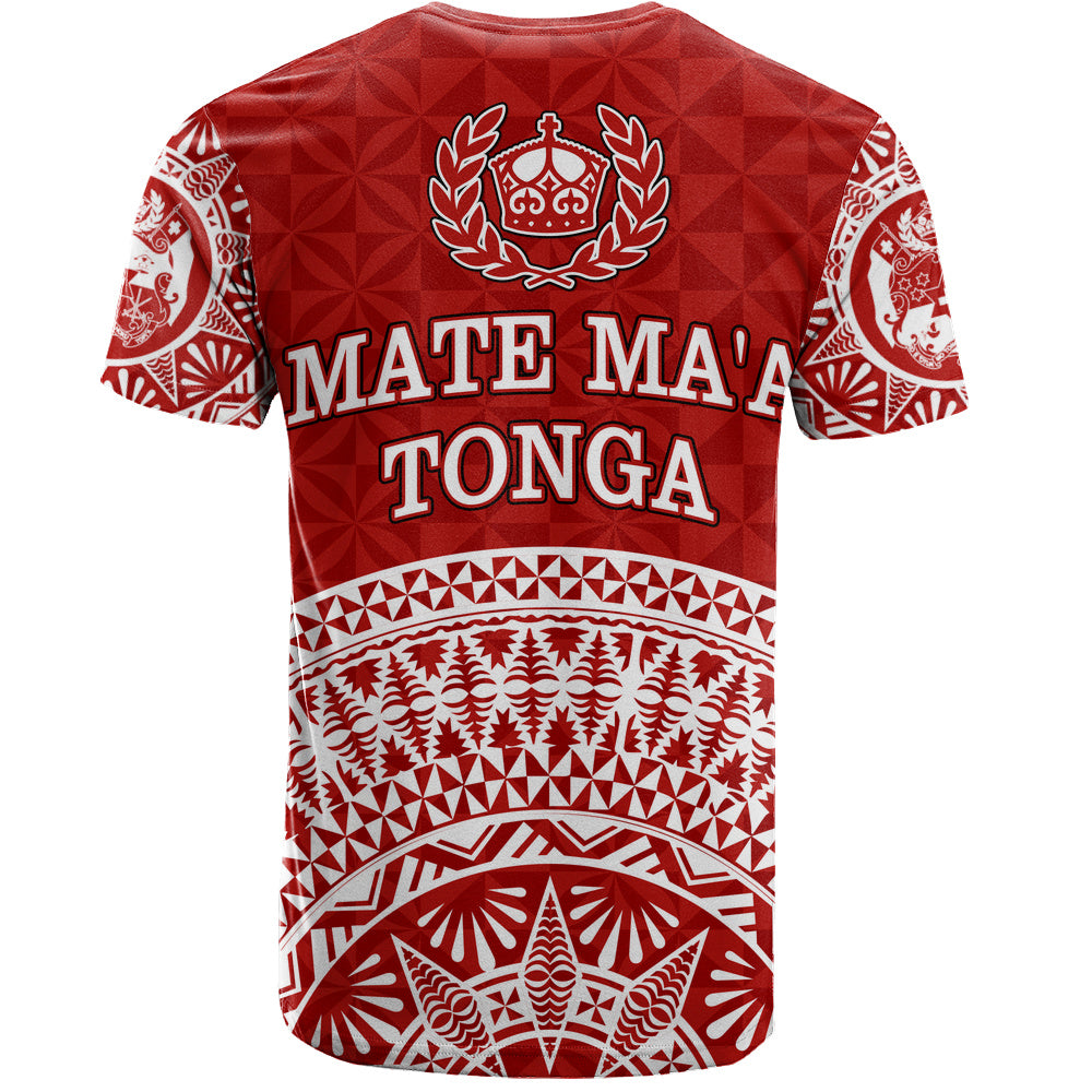 Tonga T-Shirt Royal Tongan Crest Polynesian Tribal Rugby Heritage Style