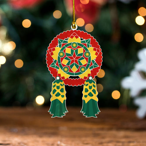 Philippines Filipinos Acrylic And Wooden Ornament Emerald Fiesta Parol Christmas