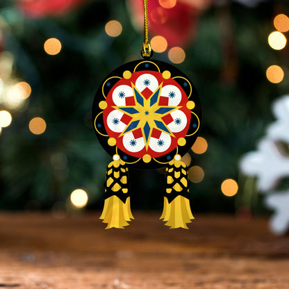Philippines Filipinos Acrylic And Wooden Ornament Heritage Sun Parol Christmas