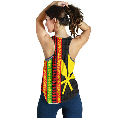 Hawaii Women Tank Flag Tribal Stripe Island Pride Style