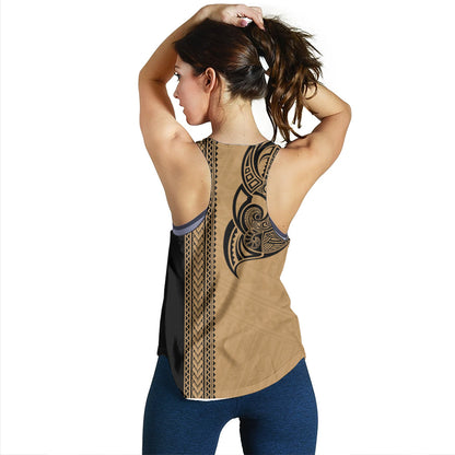Hawaii Women Tank Polynesia Tribal Turtle Tattoo