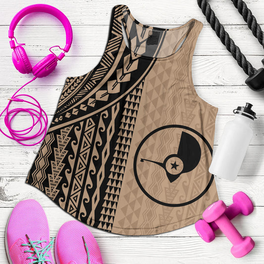 Yap State Women Tank Polynesian Tattoo