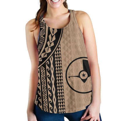 Yap State Women Tank Polynesian Tattoo