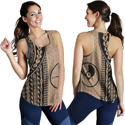 Yap State Women Tank Polynesian Tattoo