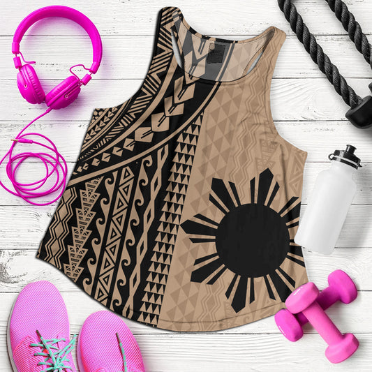 Philippines Filipinos Women Tank Polynesian Tattoo