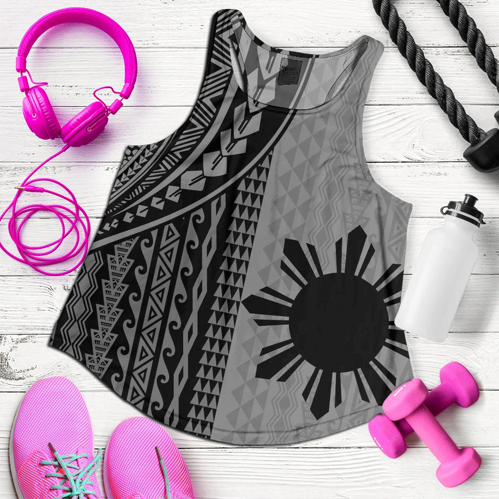 Philippines Filipinos Women Tank Polynesian Tattoo