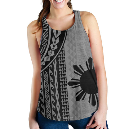 Philippines Filipinos Women Tank Polynesian Tattoo
