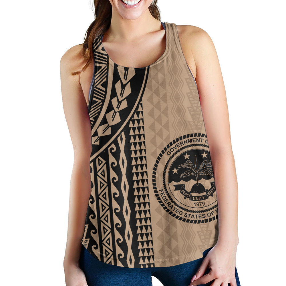 Federated States Of Micronesia Women Tank Polynesian Tattoo