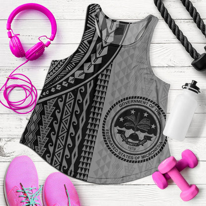 Federated States Of Micronesia Women Tank Polynesian Tattoo