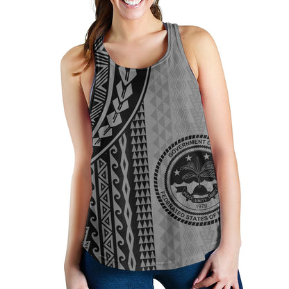 Federated States Of Micronesia Women Tank Polynesian Tattoo