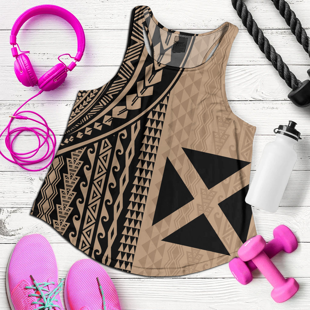 Wallis And Futuna Women Tank Polynesian Tattoo