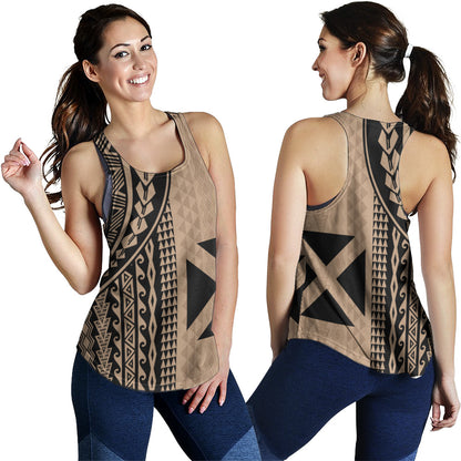 Wallis And Futuna Women Tank Polynesian Tattoo