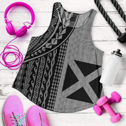 Wallis And Futuna Women Tank Polynesian Tattoo