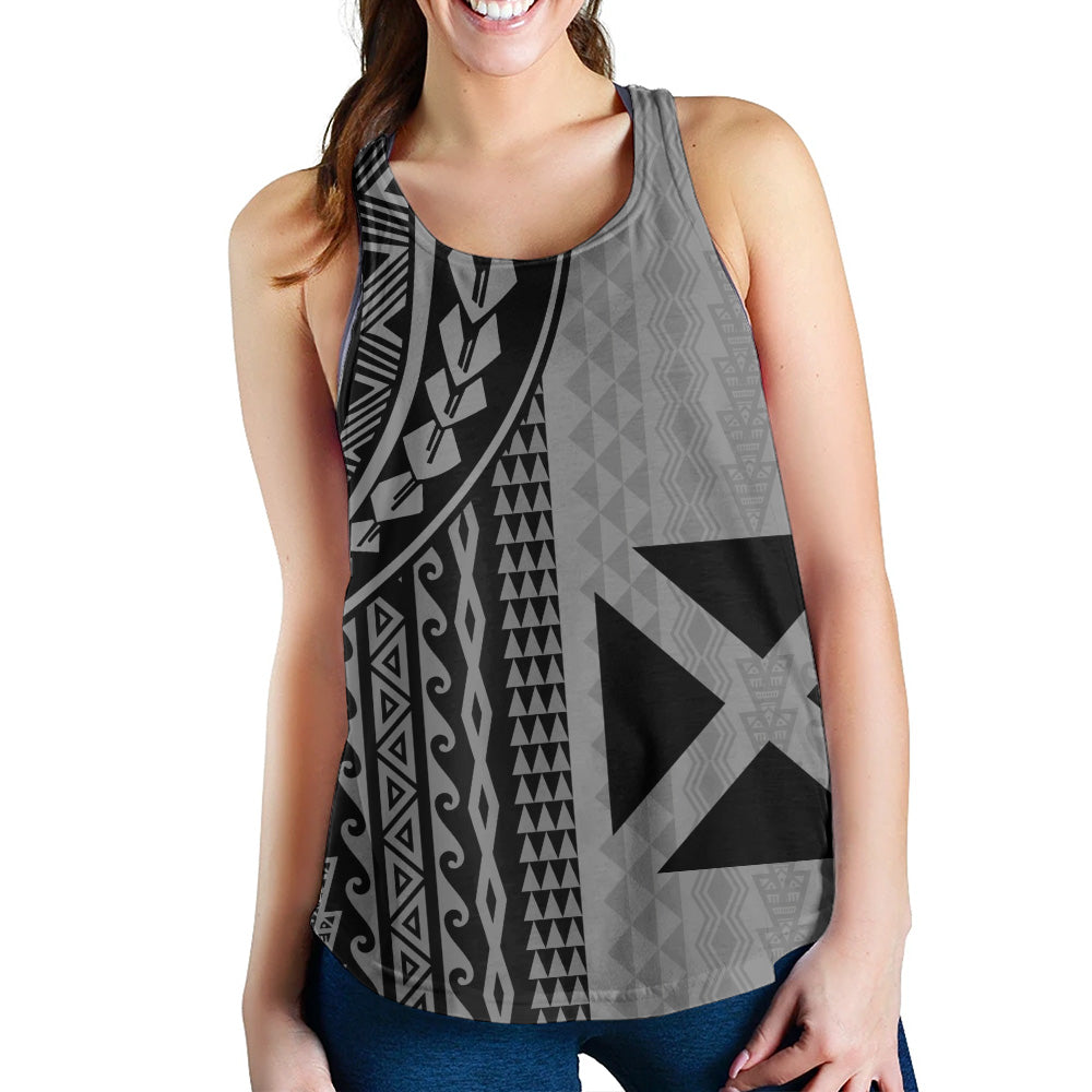 Wallis And Futuna Women Tank Polynesian Tattoo
