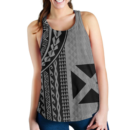 Wallis And Futuna Women Tank Polynesian Tattoo