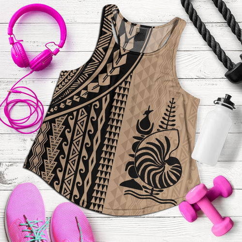 New Caledonia Women Tank Polynesian Tattoo