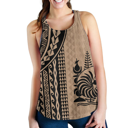 New Caledonia Women Tank Polynesian Tattoo