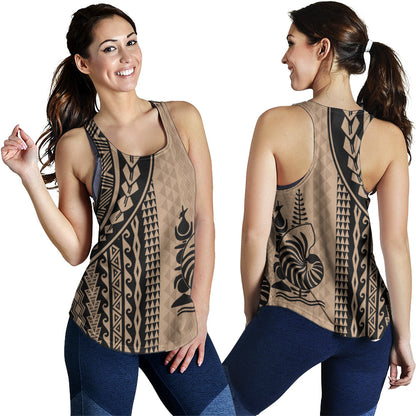 New Caledonia Women Tank Polynesian Tattoo
