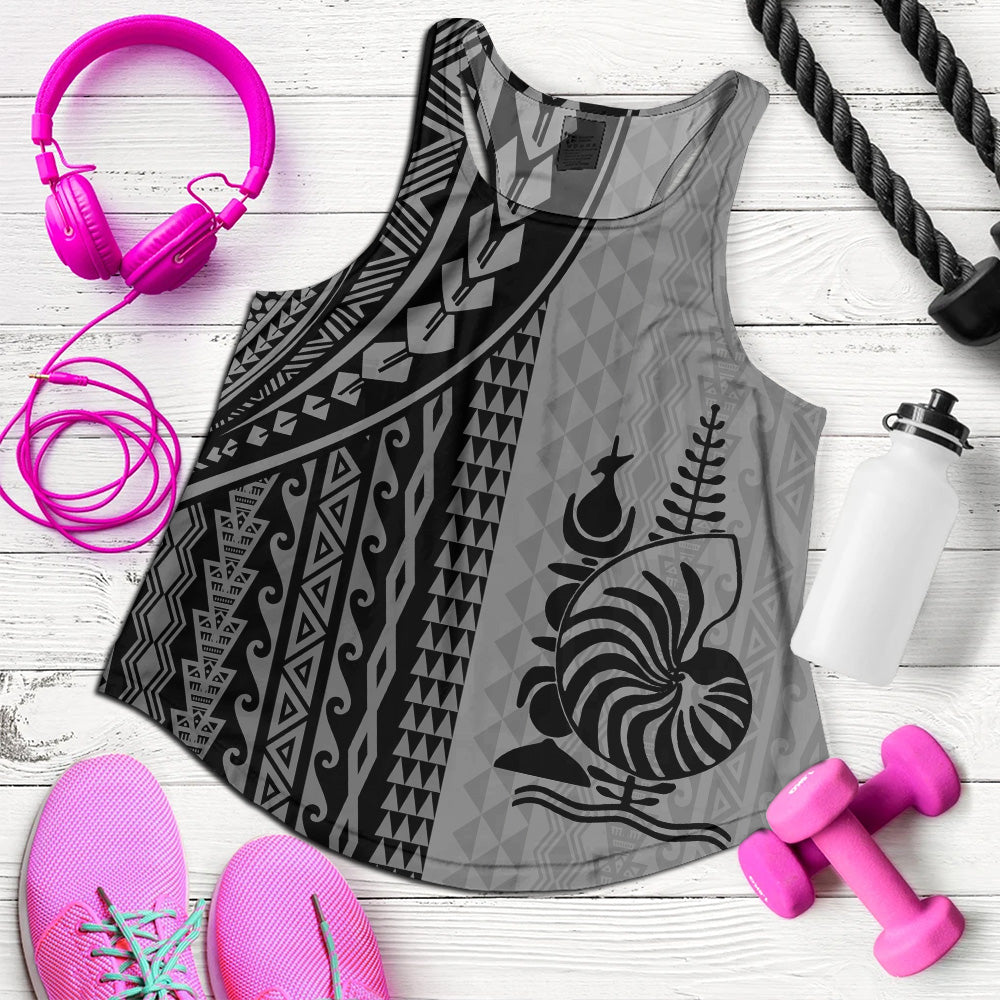 New Caledonia Women Tank Polynesian Tattoo