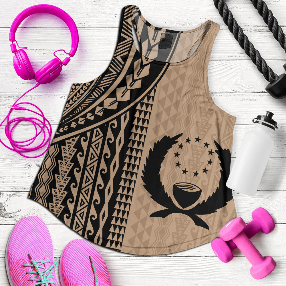 Pohnpei State Women Tank Polynesian Tattoo