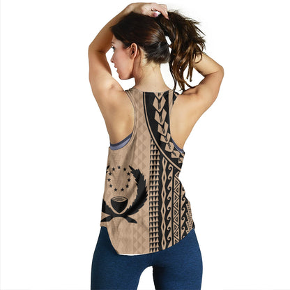 Pohnpei State Women Tank Polynesian Tattoo