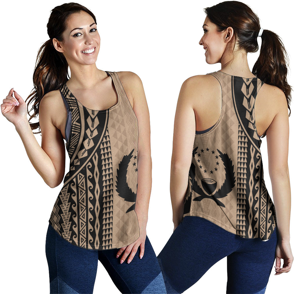 Pohnpei State Women Tank Polynesian Tattoo