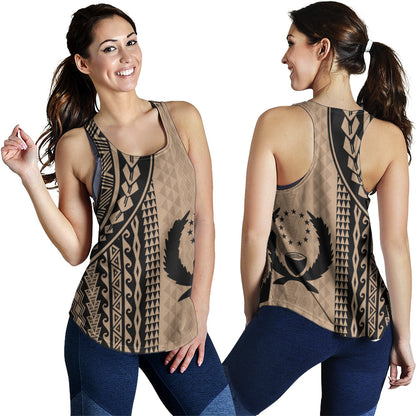 Pohnpei State Women Tank Polynesian Tattoo