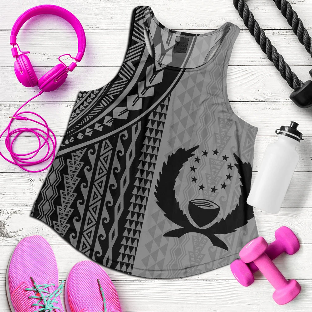 Pohnpei State Women Tank Polynesian Tattoo