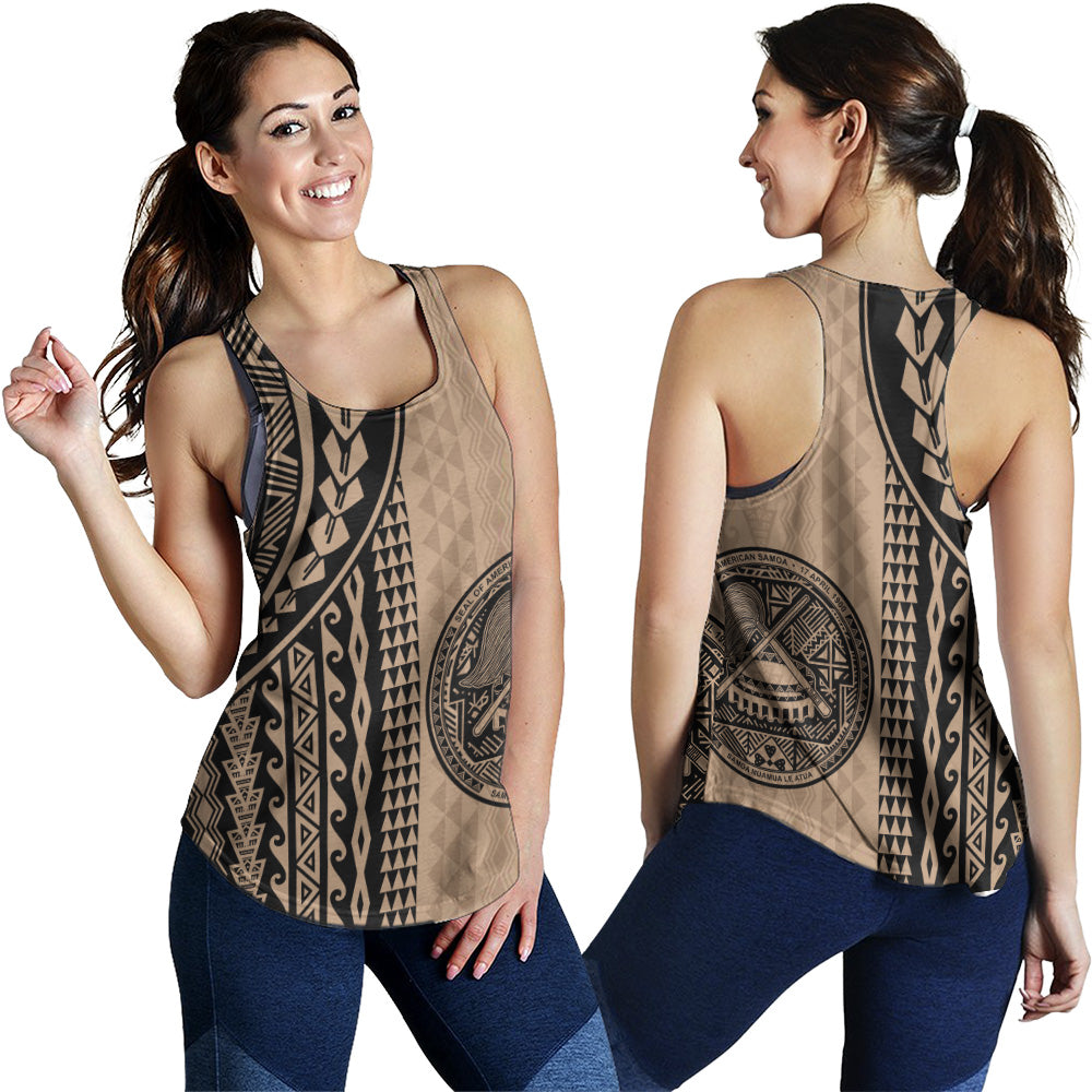 American Samoa Women Tank Polynesian Tattoo