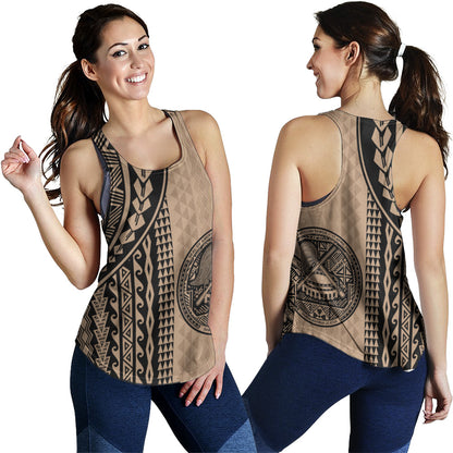 American Samoa Women Tank Polynesian Tattoo