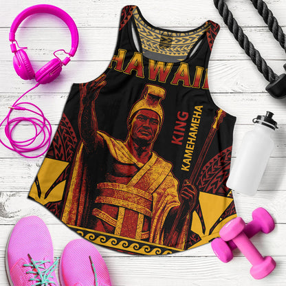 Hawaii Women Tank King Kamehameha Unity Kanaka Maoli Tribal Style