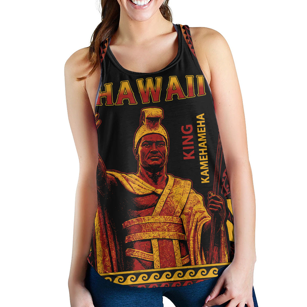 Hawaii Women Tank King Kamehameha Unity Kanaka Maoli Tribal Style