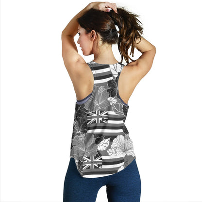 Hawaii Women Tank Hibiscus Flag Map Island Pride