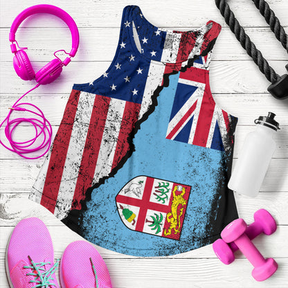 Fiji Women Tank Fijian American Unity Style