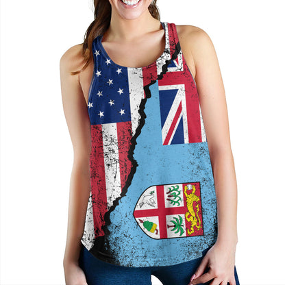 Fiji Women Tank Fijian American Unity Style