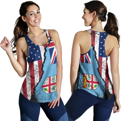 Fiji Women Tank Fijian American Unity Style